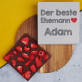 Bester Ehemann - Schokolade mit Erdbeeren