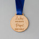 Bester papa - Holzmedaille