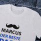 Bester Papa - T-Shirt mit Aufdruck für Herren