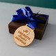 Bester angler - Holzmedaille