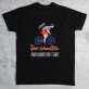 Der schnellste Radfahrer - Schwarzes T-Shirt für Herren