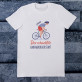 Der schnellste Radfahrer der Stadt - T-Shirt mit Aufdruck für Herren
