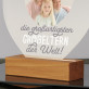 Großartigste großeltern - Druck auf Acrylglas Herz led