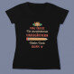 Die wunderbarste kindergärtnerin - Schwarzes T-Shirt für Damen