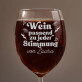 Stimmung - Weinglas mit Gravur
