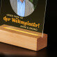 papa der weltmeister - Druck auf Acrylglas mit LED Beleuchtung