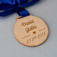 Unser datum - Holzmedaille