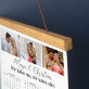 Unsere Momente - Poster-Kalender mit Holzleisten