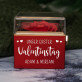 Unser erster valentinstag - Schmuckkästchen mit einer Rose