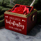 Unser erster valentinstag - Schmuckkästchen mit einer Rose