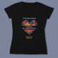 Lehrerin mit großem herzen - Schwarzes T-Shirt für Damen