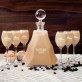 Allein trinken - Likörkaraffe und Gläser - Set mit Gravur