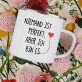 Niemand ist perfekt - emaillierter Becher