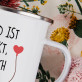 Niemand ist perfekt - emaillierter Becher