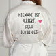 Niemand ist perfekt - Bademantel aus Satin 