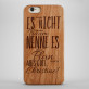 Nenne es - Cover aus Holz