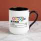 Ich brauche kein google - Ein Becher mit farbigem rand