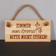 Bitte nicht stören! - Holzschild
