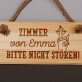 Bitte nicht stören! - Holzschild