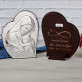 Unendliche Liebe - Gottesmutter - Silbernes Bild mit Gravur