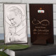Unendliche Liebe - Papst - Silbernes Bild mit Gravur