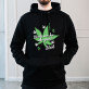 Heute mache ich grün - Schwarzer Kapuzenpullover für Herren