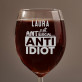 Not antisocial - Weinglas mit Gravur