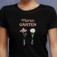 Mamas garten 2 blumen - Schwarzes T-Shirt für Damen