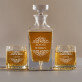 Ornaments - Whiskykaraffe und Whiskygläser - Set mit Gravur Ornaments - Whiskykaraffe und Whiskygläser - Set mit Gravur