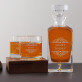 Ornaments - Whiskykaraffe und Whiskygläser - Set mit Gravur