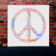 Peace-Zeichen - Wortbild