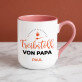 Papas treibstoff - Ein Becher mit farbigem rand
