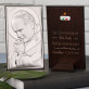 Heilige Kommunion - Papst - Silbernes Bild mit Gravur