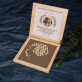 Kommunion - Andenken mit einem Zitat - Rosenkranz in Holzkiste