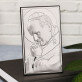 Zur Erinnerung an Deine Erstkommunion - Papst - Silbernes Bild mit Gravur