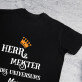 HERR & MEISTER - Schwarzes T-Shirt für Herren