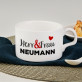 Herr&Frau - Tasse mit Untertasse