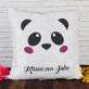 Panda - Kissen mit Pailletten