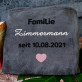Familie - Decke mit Stickerei
