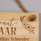 Brautpaar - Holzschild