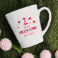 voller Liebe - Personalisierte Tasse
