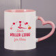 voller Liebe - Personalisierte Tasse
