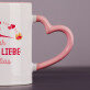 voller Liebe - Personalisierte Tasse