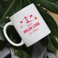 voller Liebe - Personalisierte Tasse