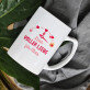 voller Liebe - Personalisierte Tasse