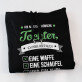 Hübsche tochter - Schwarzer Kapuzenpullover für Herren
