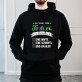 Hübsche tochter - Schwarzer Kapuzenpullover für Herren