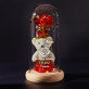 Schöne blume - Ewige Rose mit Teddybär