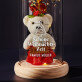 Schöne weihnachtszeit - Ewige Rose mit Teddybär