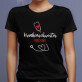 Krankenschwester - Schwarzes T-Shirt für Damen